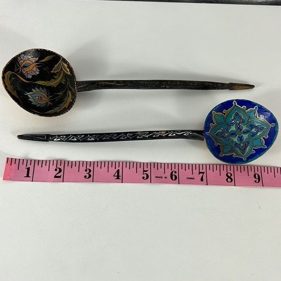 Vintage wooden spoons signed 1971 from Istanbul Turkey - Picture 8 of 11